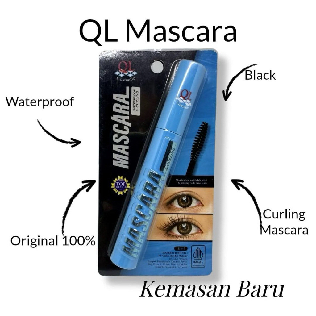 QL Mascara Waterproof & Curling