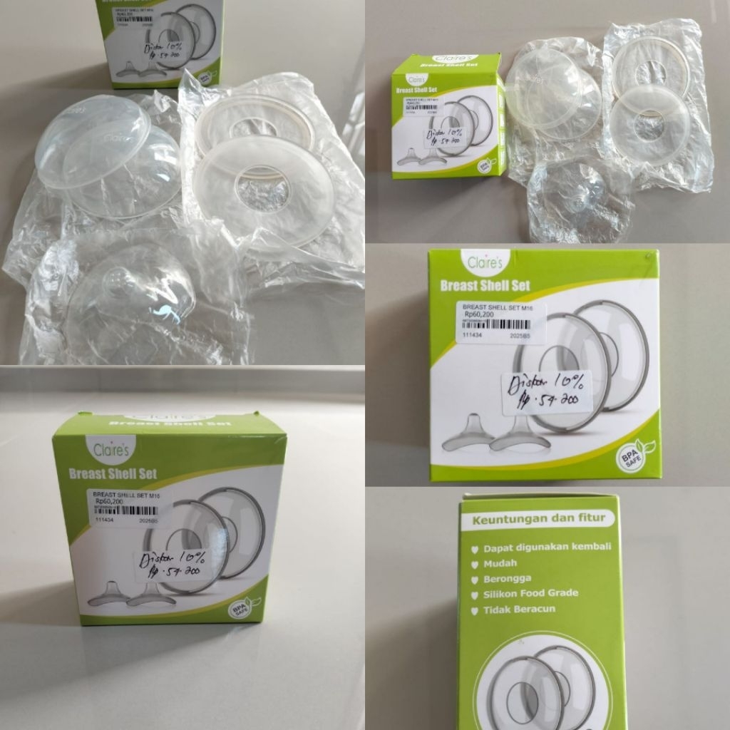 Claire's breast shell set