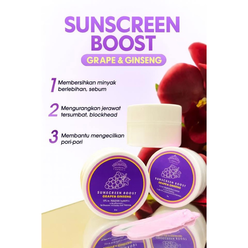 SUNSCREEN BOOST GRAPE & GINGSENG
