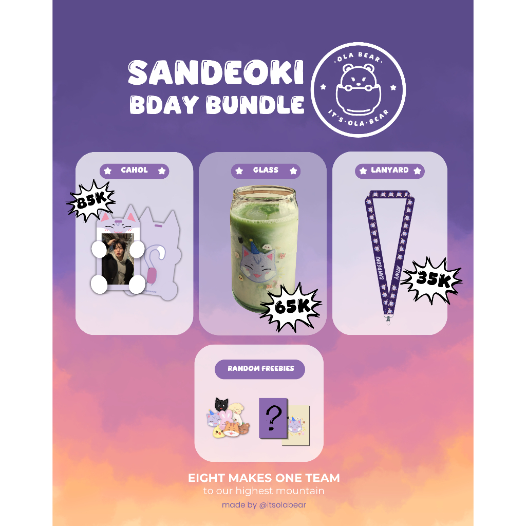 [Pelunasan] Sandeoki Bday Bundle