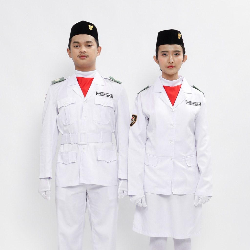 Seragam Paskibra Satu Setel+Atribut