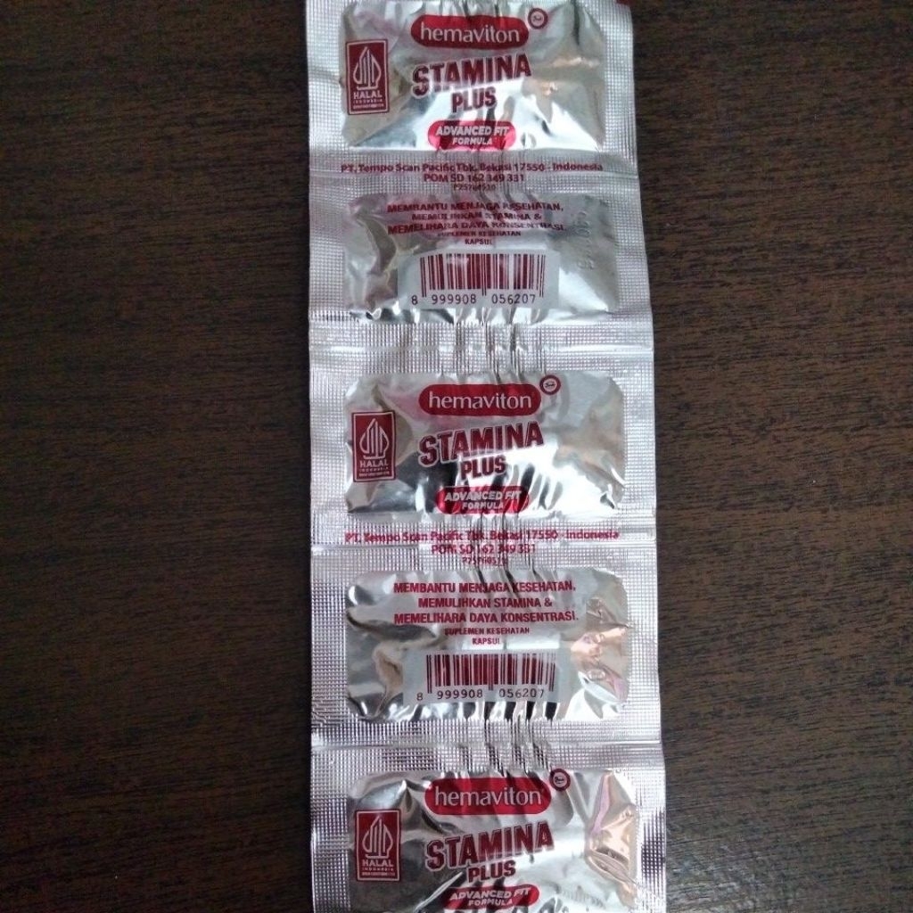 Hemaviton Stamina Plus isi 5 biji