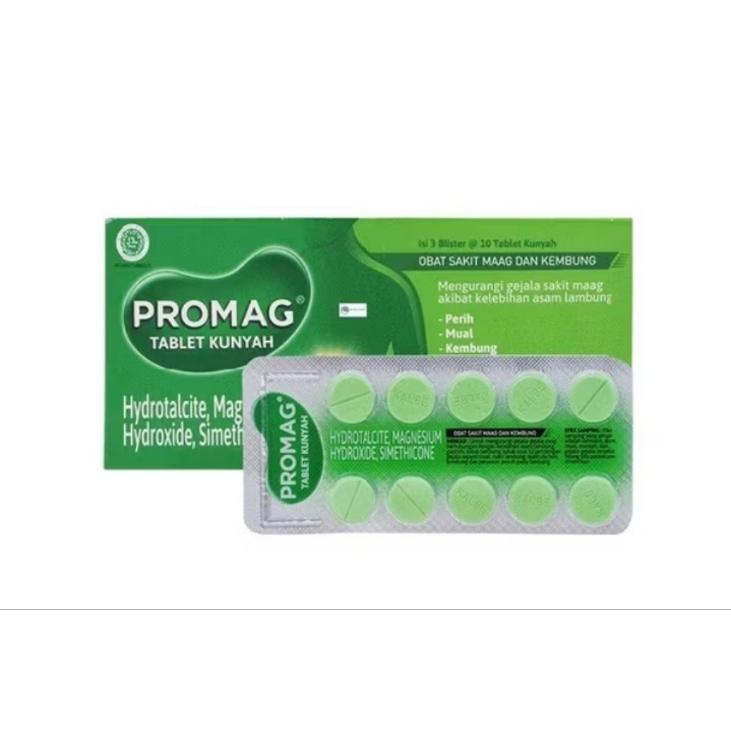 PROMAG Tablet kunyah isi 10 tablet