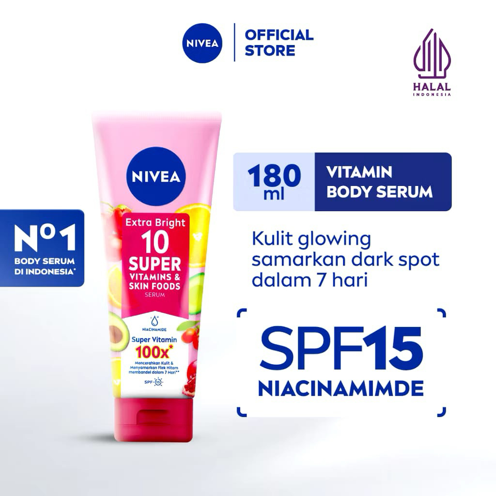 Nivea BD Serum Extra Bright Super 180 ml