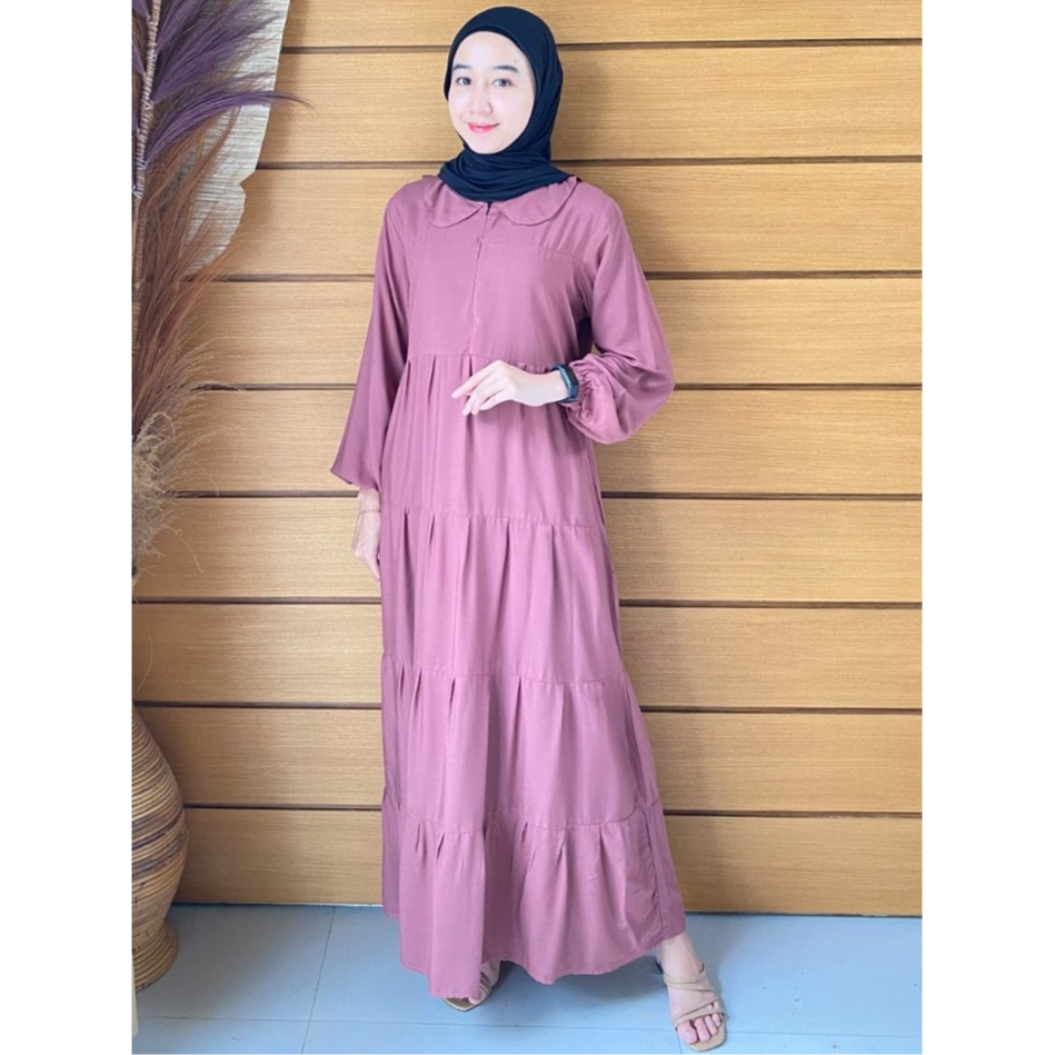 Fihriya - Gamis Basic - Busui Friendly - Rayon Viscose [Limited]