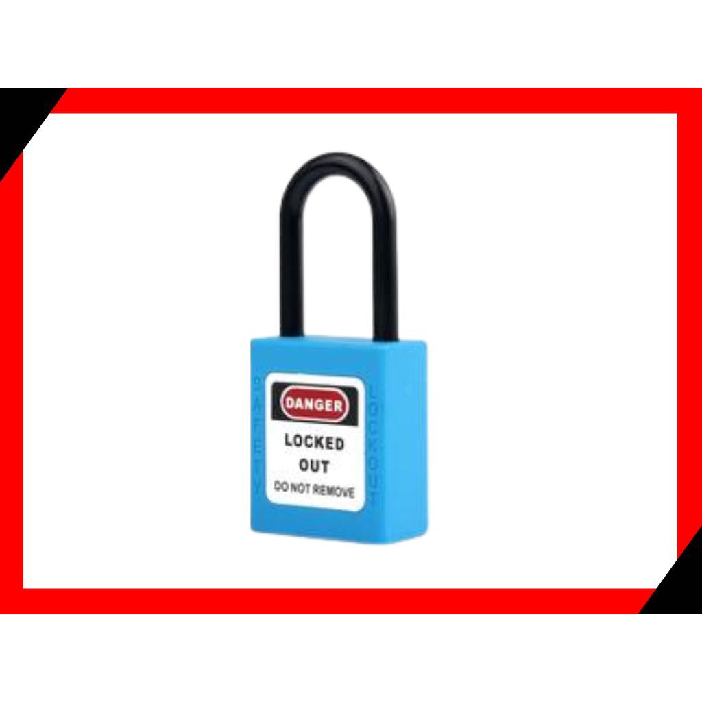 gembok nilon danger locked out Biru