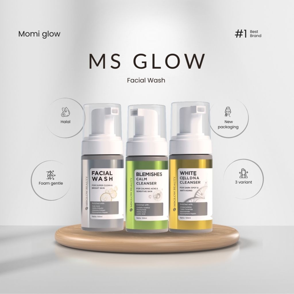 MS GLOW‼️FACIAL WASH ALL VARIANT