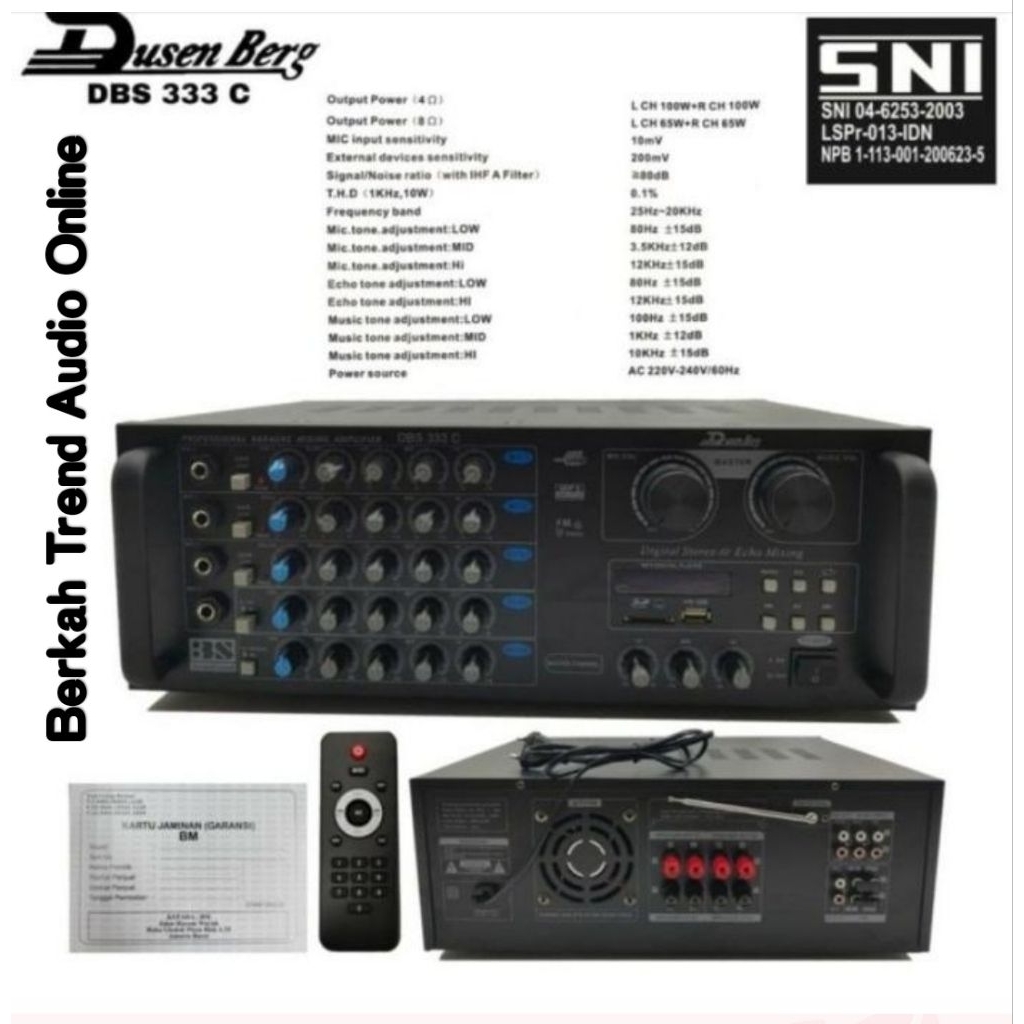 Amplifier Karaoke  DusenBerg DBS 333C Original