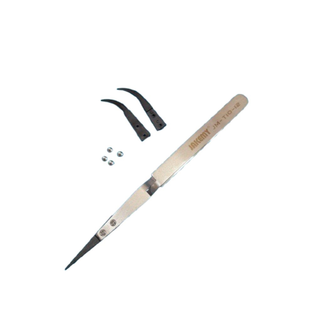 Pinset Jakemy Replaceable Anti-static Tweezer Set