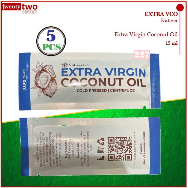 [6 X]Nutiver Extra VCO 15ml ( 5 Pcs )