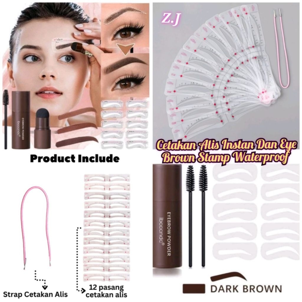 Cetakan Alis Instan Eyebrow Stamp Waterproof