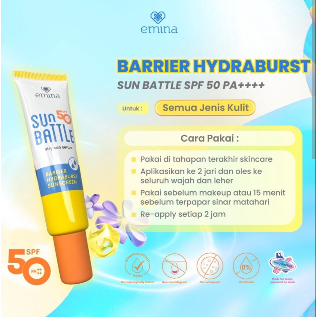Sunscreen emina spf 50pa ++