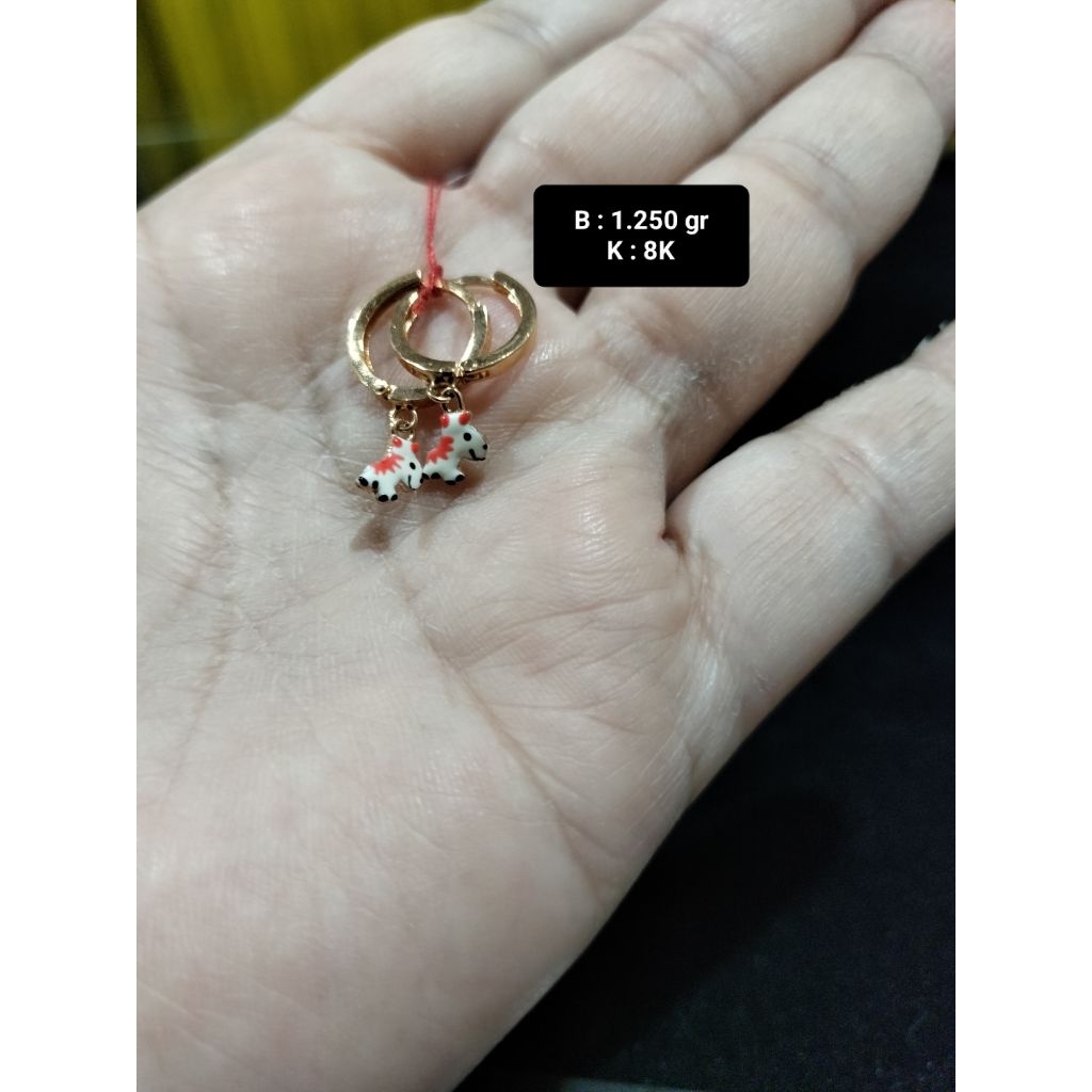Anting Emas Asli kdr 8K