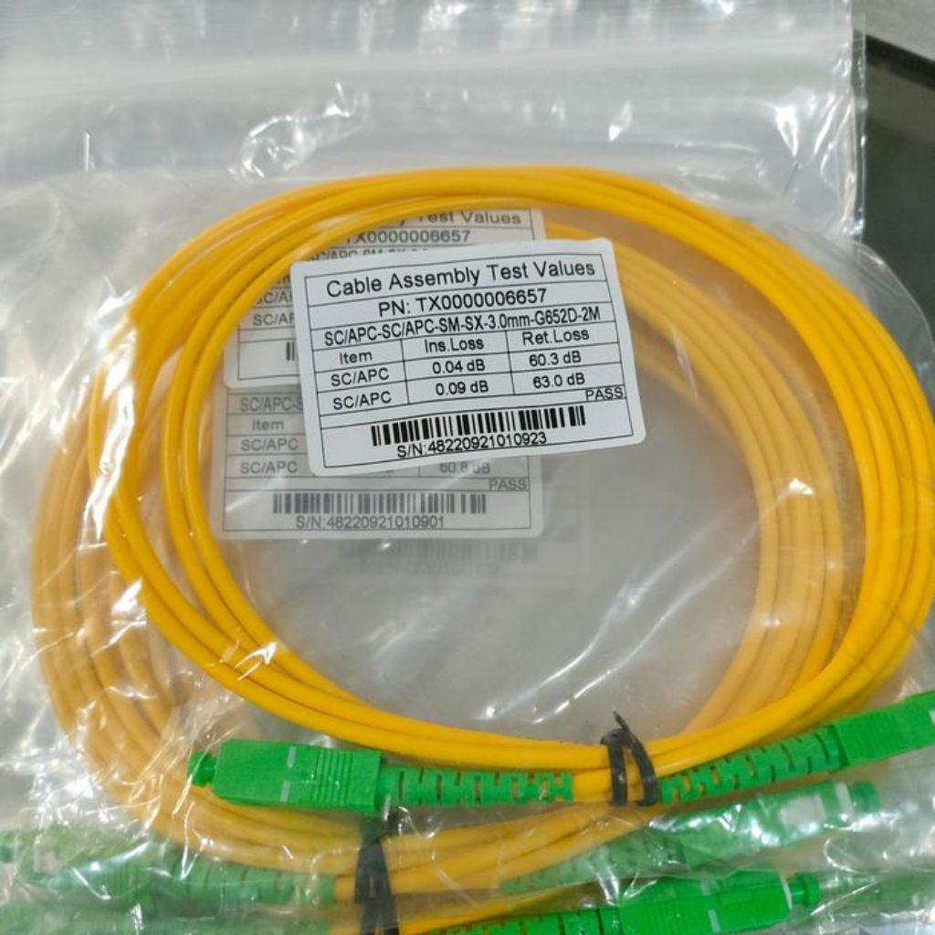 Patchcord sc apc - sc apc 3mm 2meter