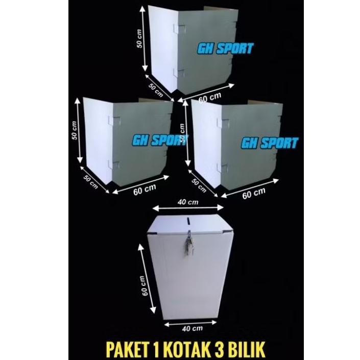 Paket 1 Kotak 3 Bilik