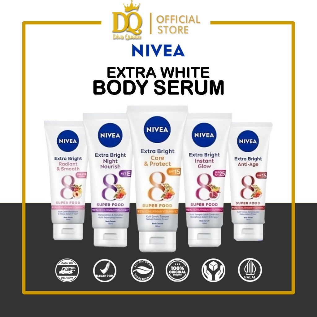 NIVEA EXTRA BRIGHT BODY SERUM 180ML