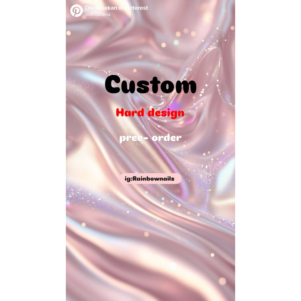 Custom press on nail Hard Design