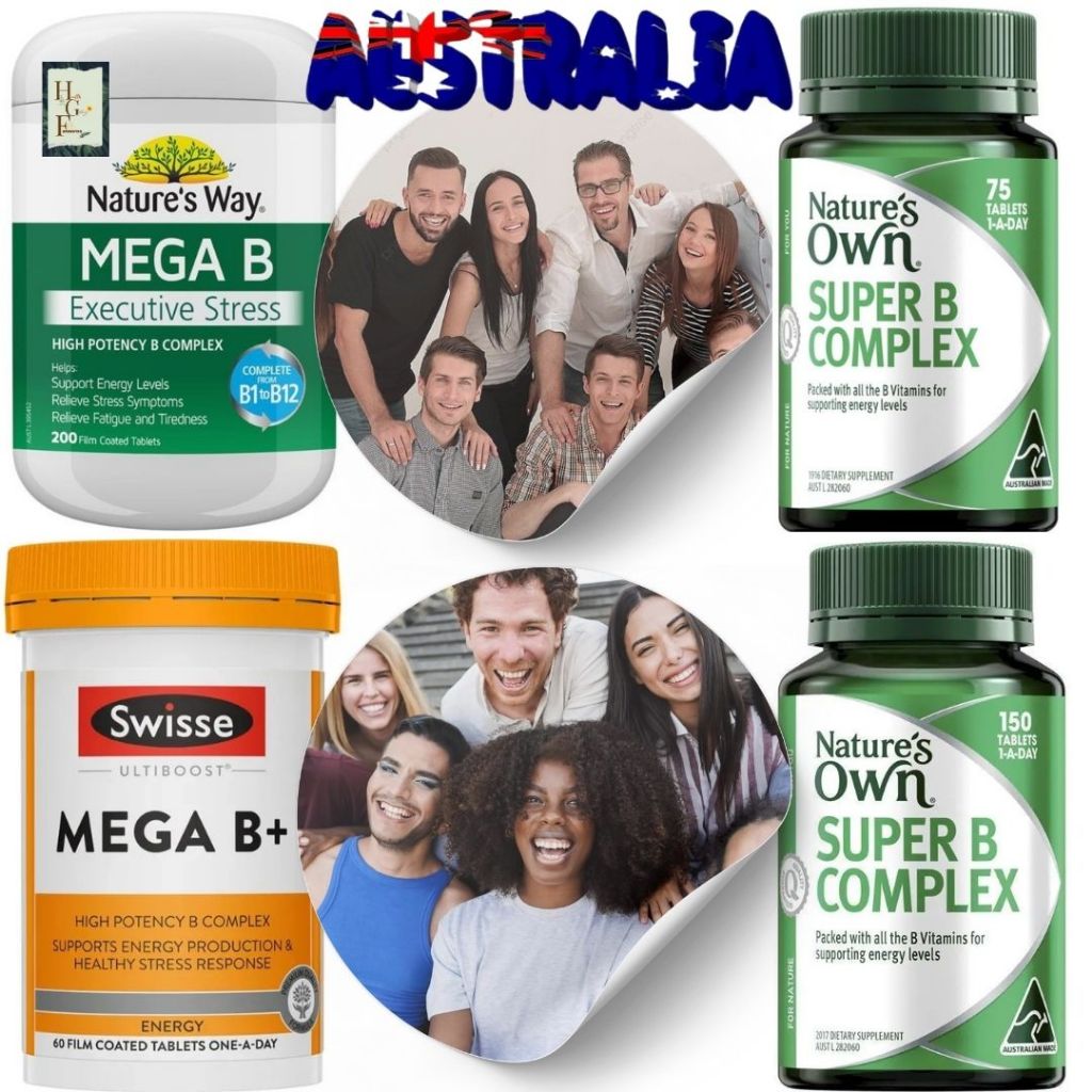 Nature's Way Mega B Executive Stress 200 Tablets, mega b complex