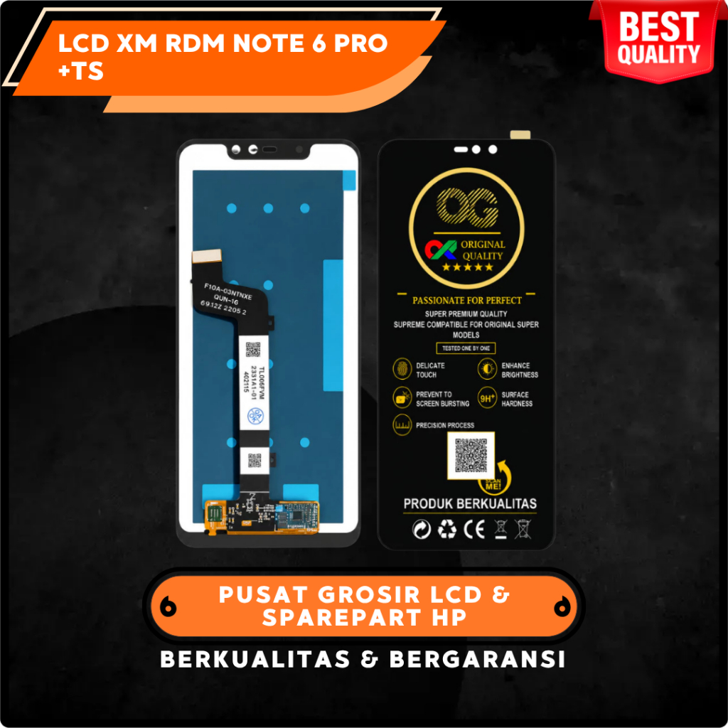 LCD XIAOMI REDMI NOTE 6 PRO TOUCHSCREEN FULLSET