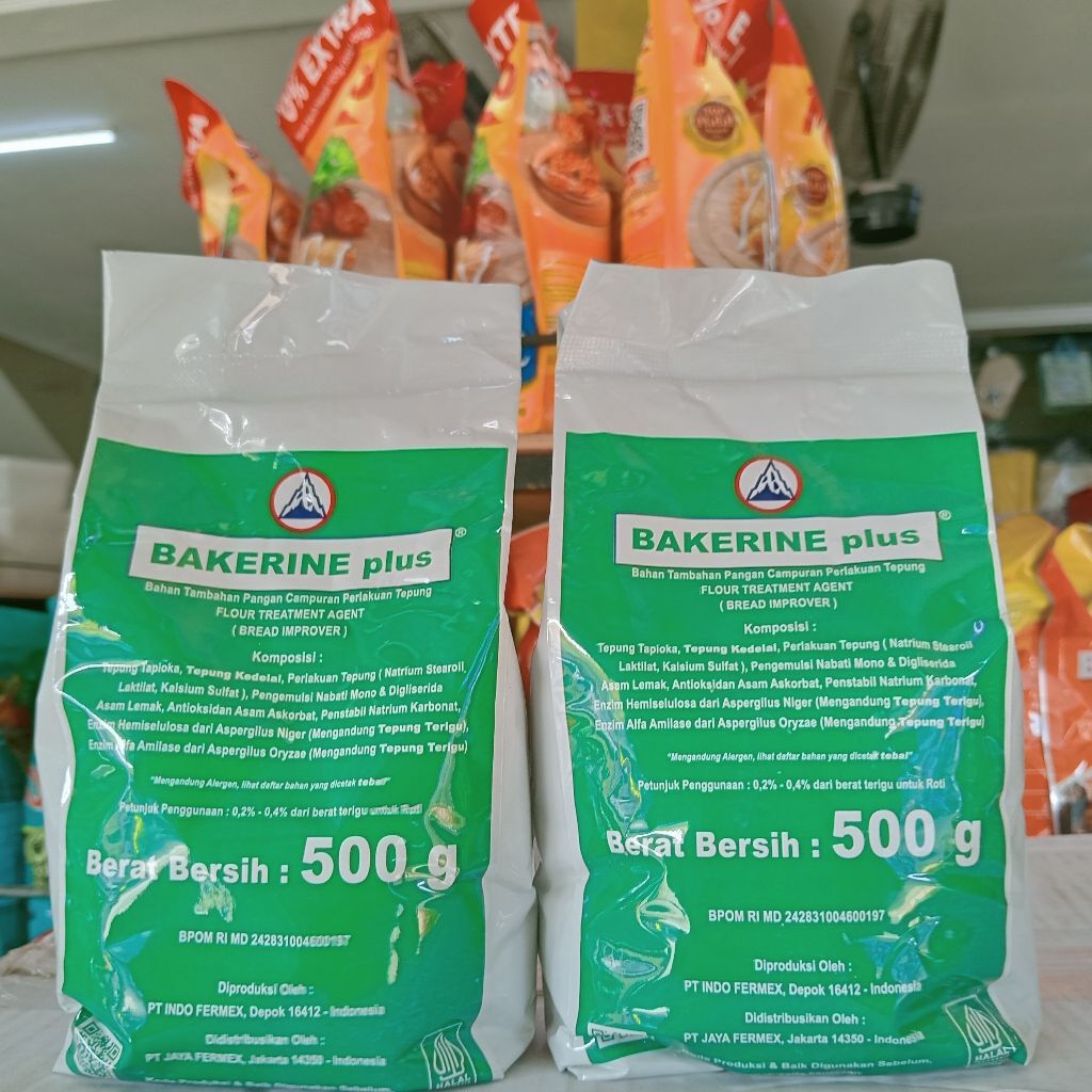 Bakerine Plus Bread Improver Repack 40gr - Pelembut Roti Halal