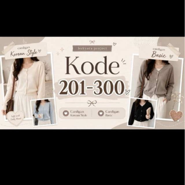 CHECKOUT BYKYARA KODE 201-250