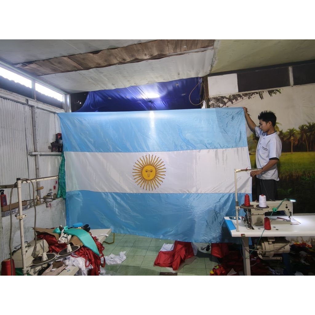 Bendera Argentina ukuran 2x3 meter