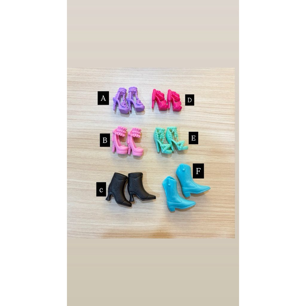 sepatu barbie doll