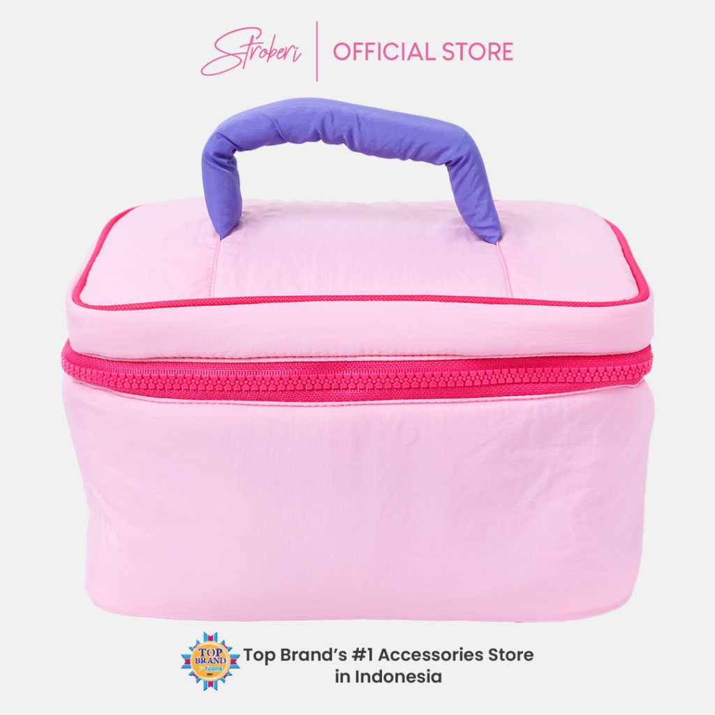 Stroberi Wrinkle Colorful Pouch