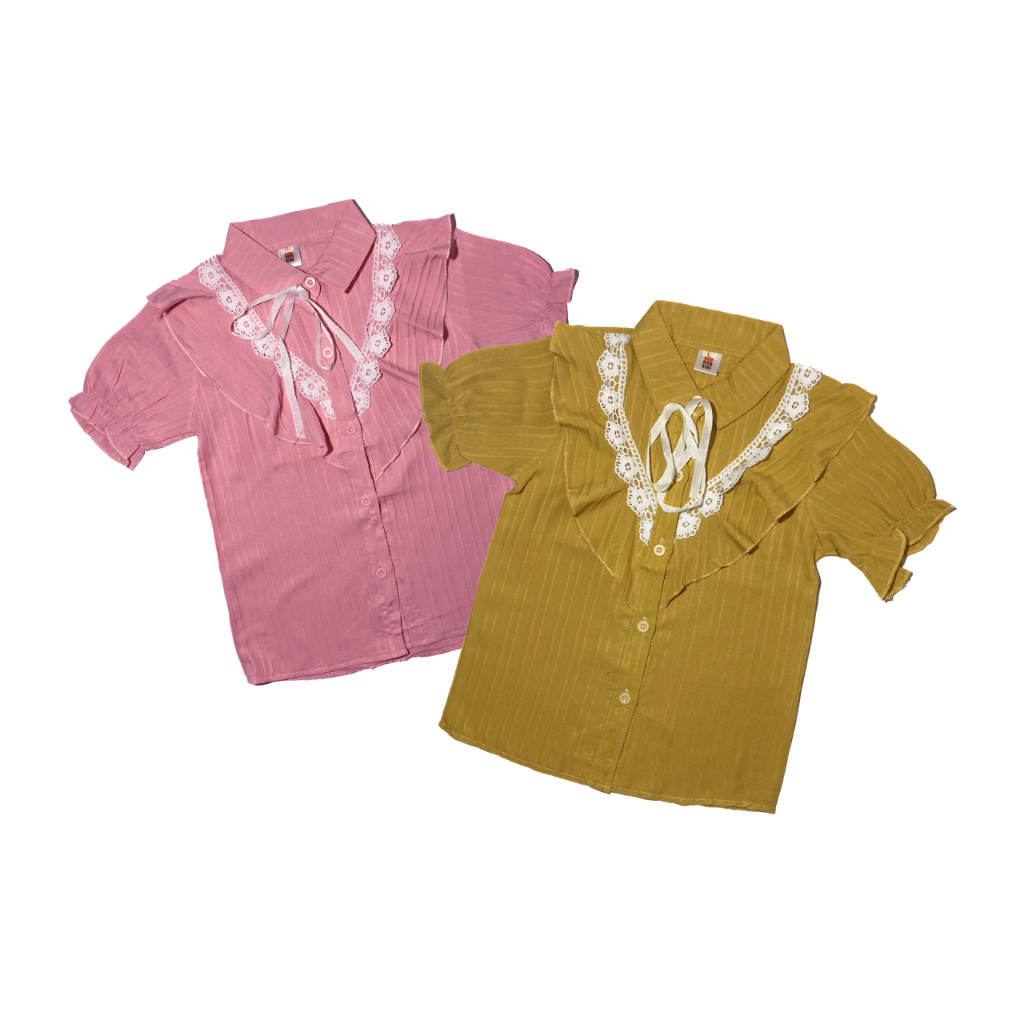 Mini Kemeja Pink & Yellow