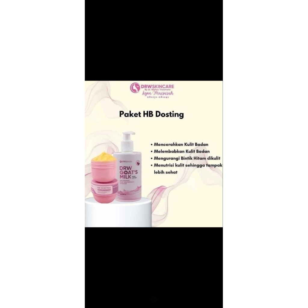 HB dosting + Drw goalt lotion