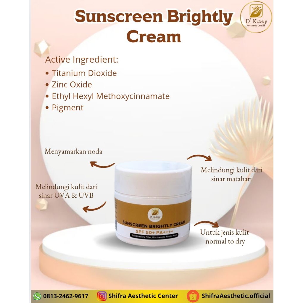 Sunscreen Brightly Cream