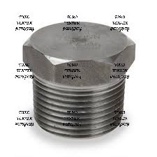 Hex Plug size. 3/4" - 3000# CS A105 ''Mega'' NPT