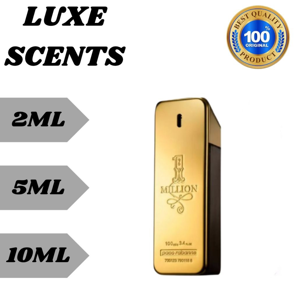 Decant one million 2ml 5ml 10ml