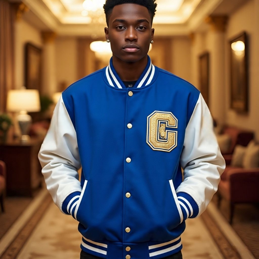 Jacket Blue white gutlooc
