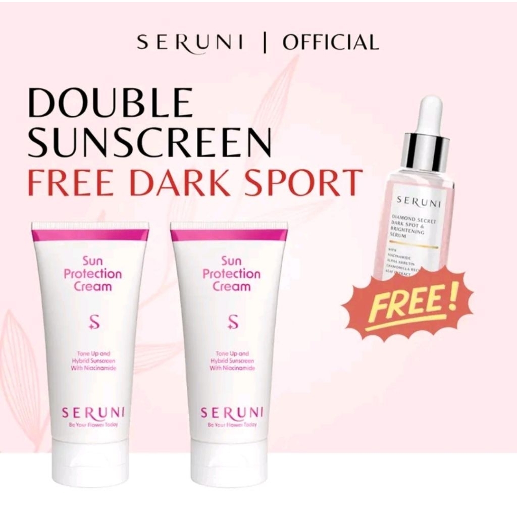 SERUNI SUNSCREEN 2 PCS & DARK SPOT SERUM