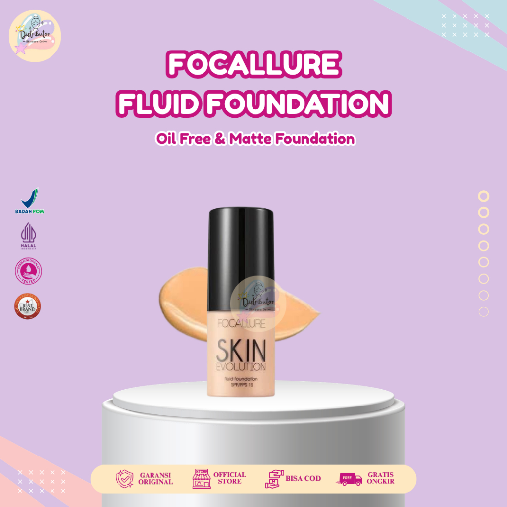 FOCALLURE Full Coverage Oil-control Fluid Foundation