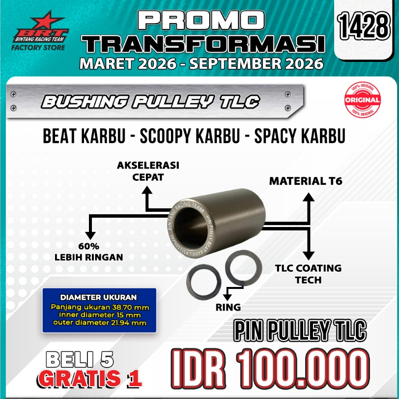 BRT PIN PULLY BEAT KARBU