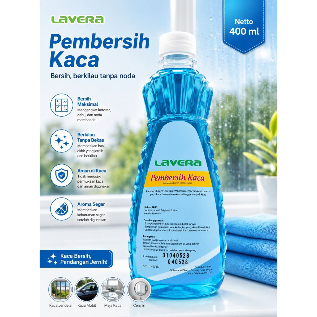 LAVERA PEMBERSIH KACA