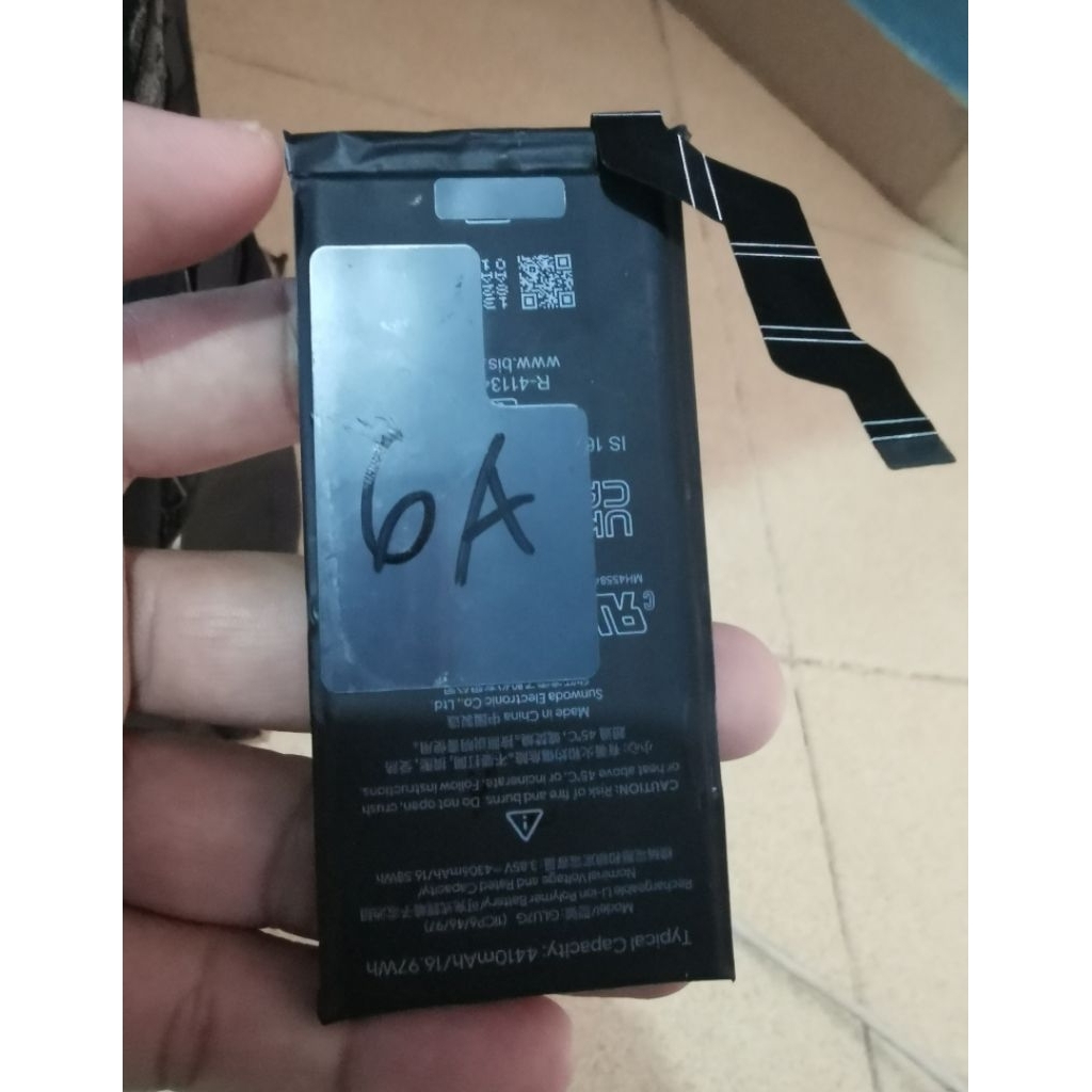 Batre Pixel 6A original copotan