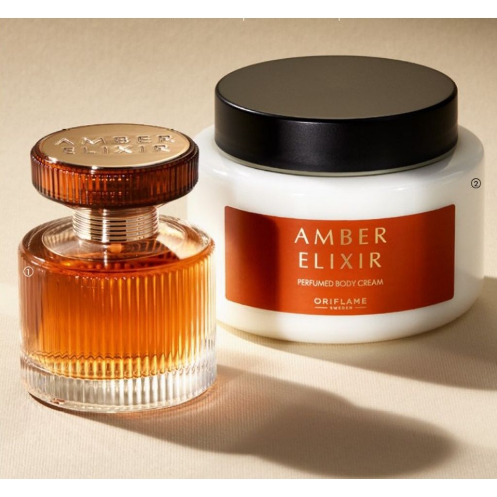 AMBER ELIXIR AEU PARFUM & BODY CREAM SET