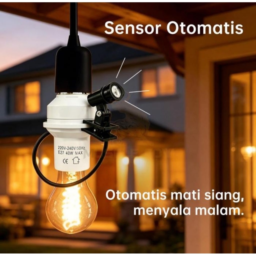 Fiting Lampu Sensor Cahaya Prolight PL-212