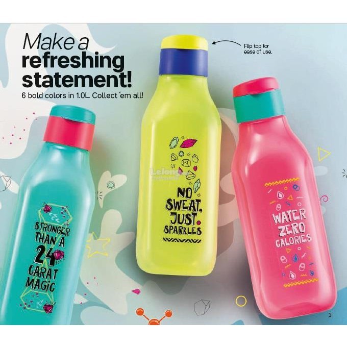 Tupperware Eco Bottle Square