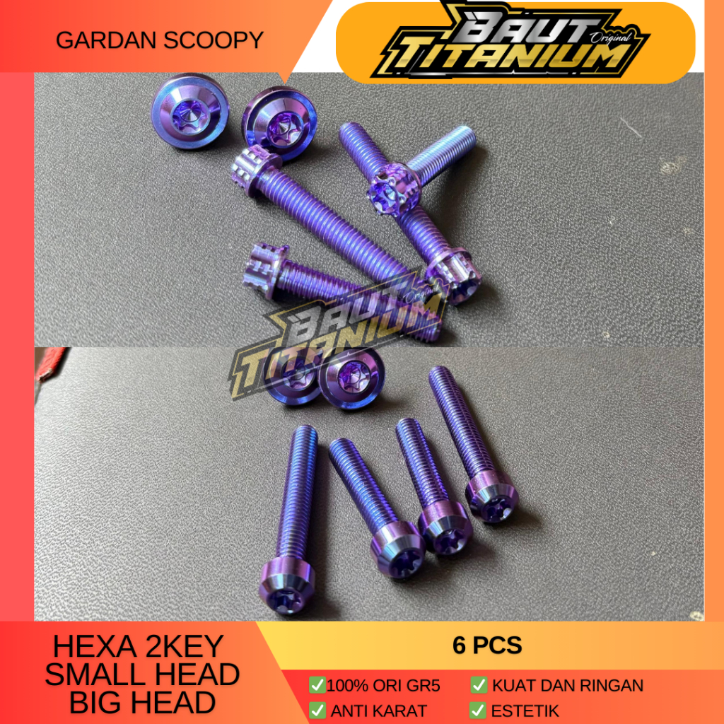 Baut Titanium Gardan Scoopy Gr5