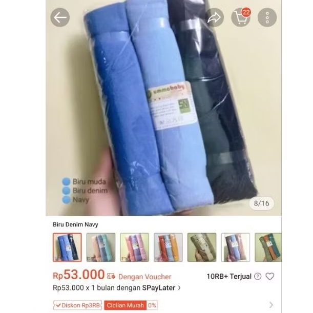 bedong isi 3 ex kado