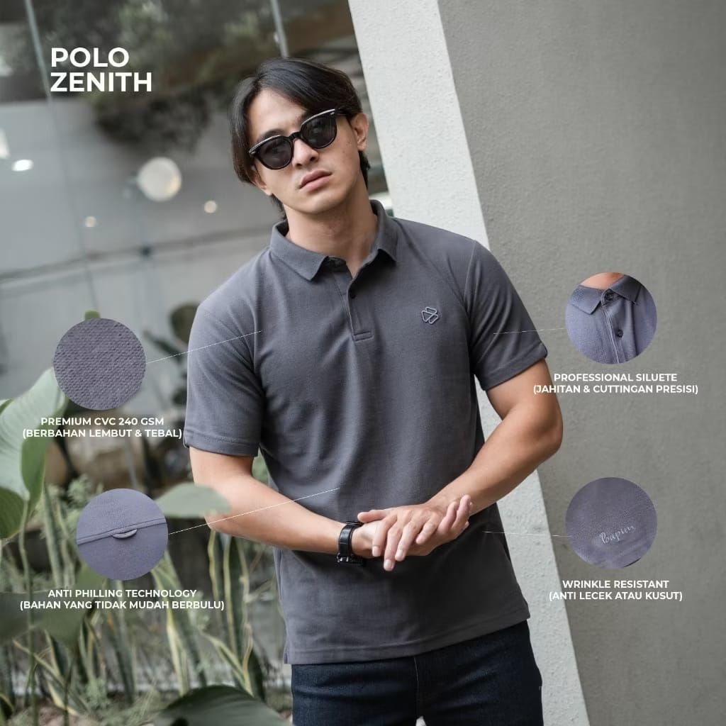 BAPIN - Polo Zenith Dark Grey