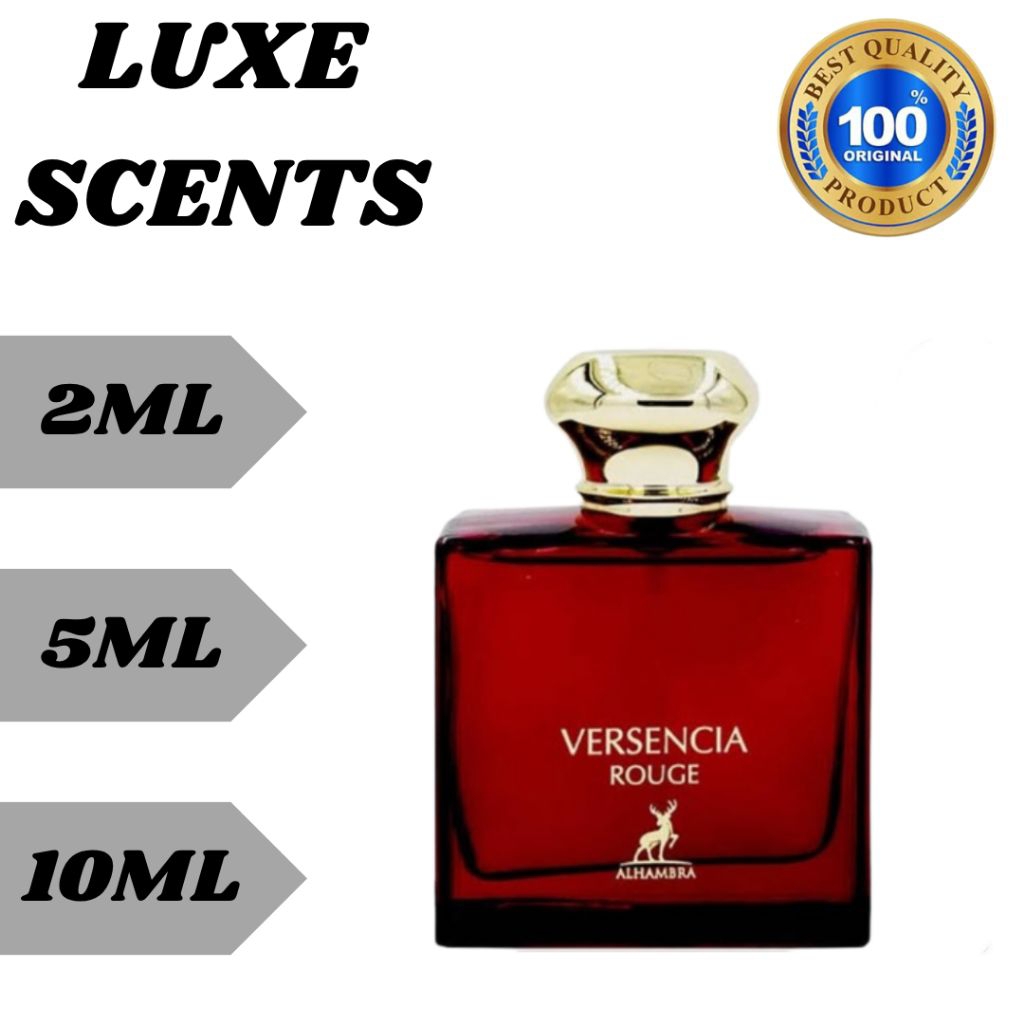 Decant lattafa versencia rouge 2ml 5ml 10ml