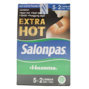 SALONPAS EXTRA HOT 5 X 2 LEMBAR 10 PCS BOX