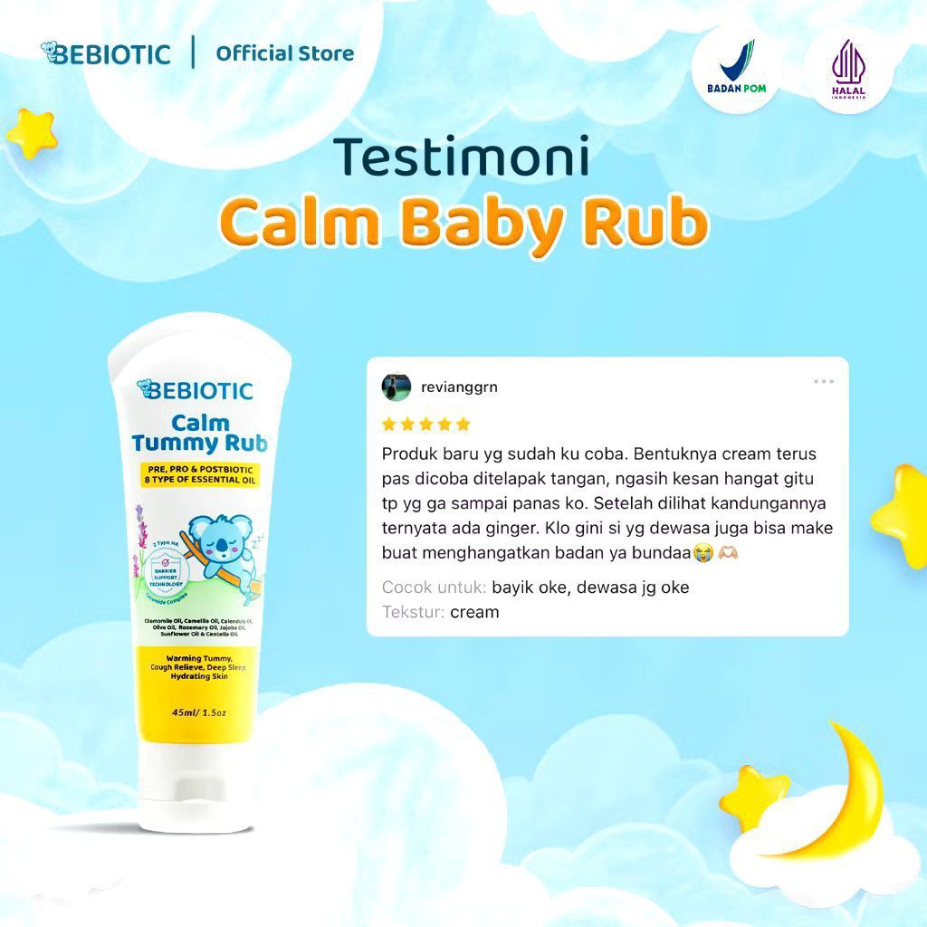 BEBIOTIC CALM TUMMY RUB CREAM 45ML