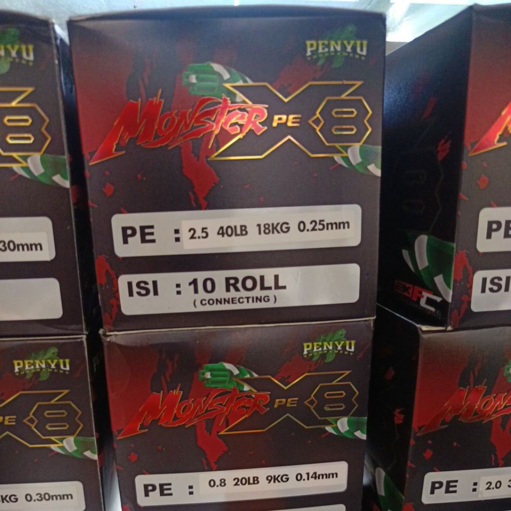 pe penyu monsters x8 multi color