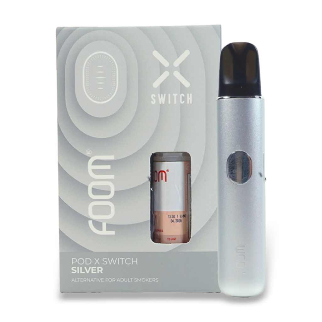 FOOM POD X SWITCH SILVER – BUNDLING LIQUID 15ML